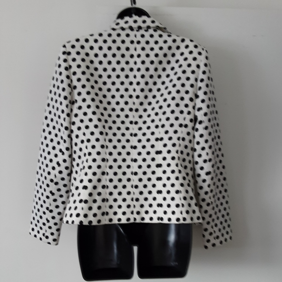 Jones Studio Cropped Polka Dot Blazer EUC. - Picture 4 of 5